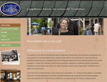 Tablet Screenshot of landhaus-ewich.de